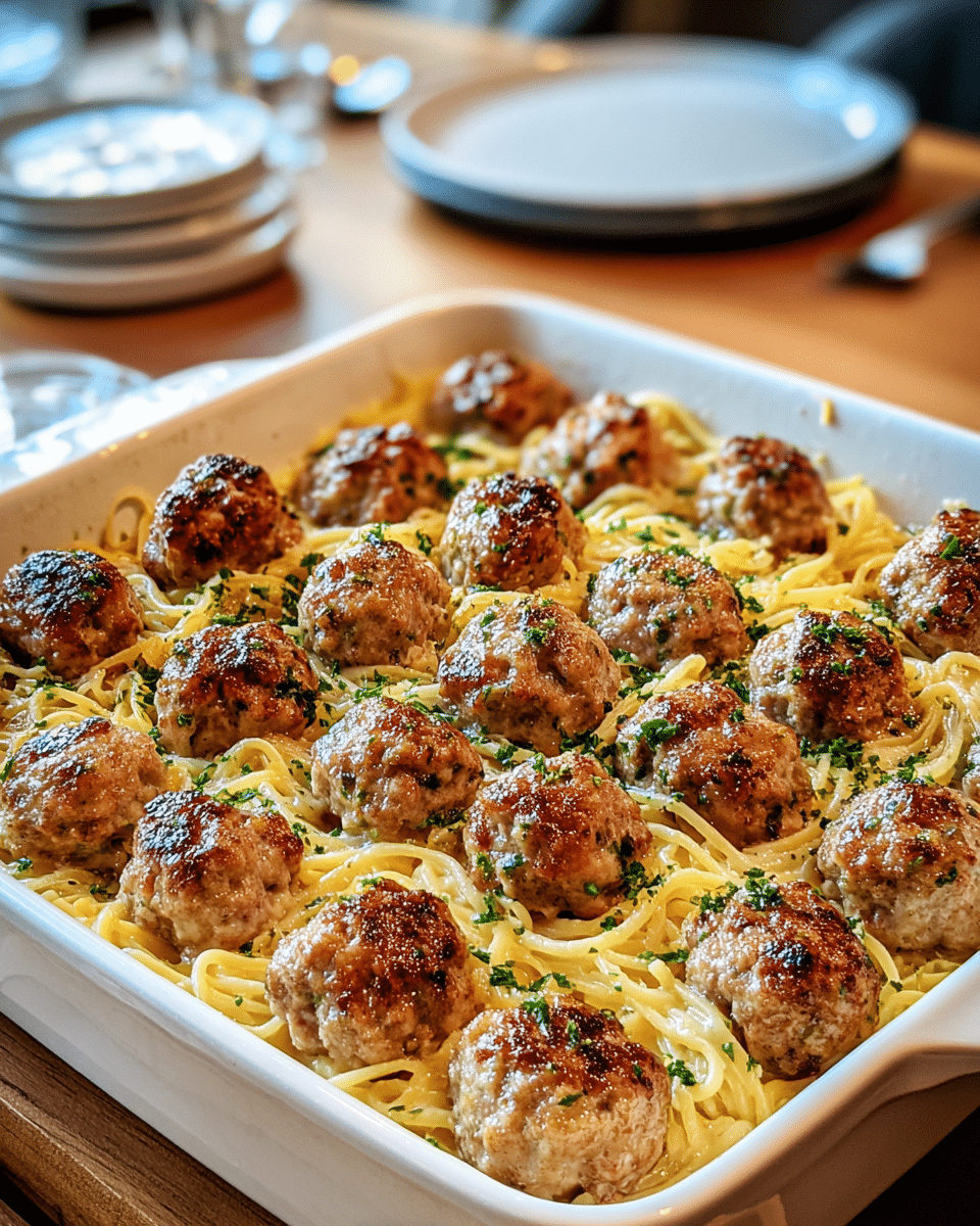 greek chicken meatballs with lemon orzo Recipe