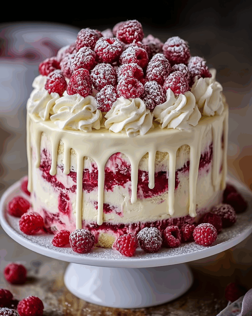 White Chocolate Raspberry Dream Cake : A Heavenly Dessert Recipe