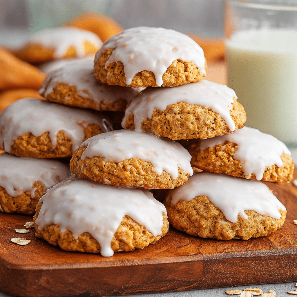 Easy Pumpkin Oatmeal Cookies Recipe - Recipe Image