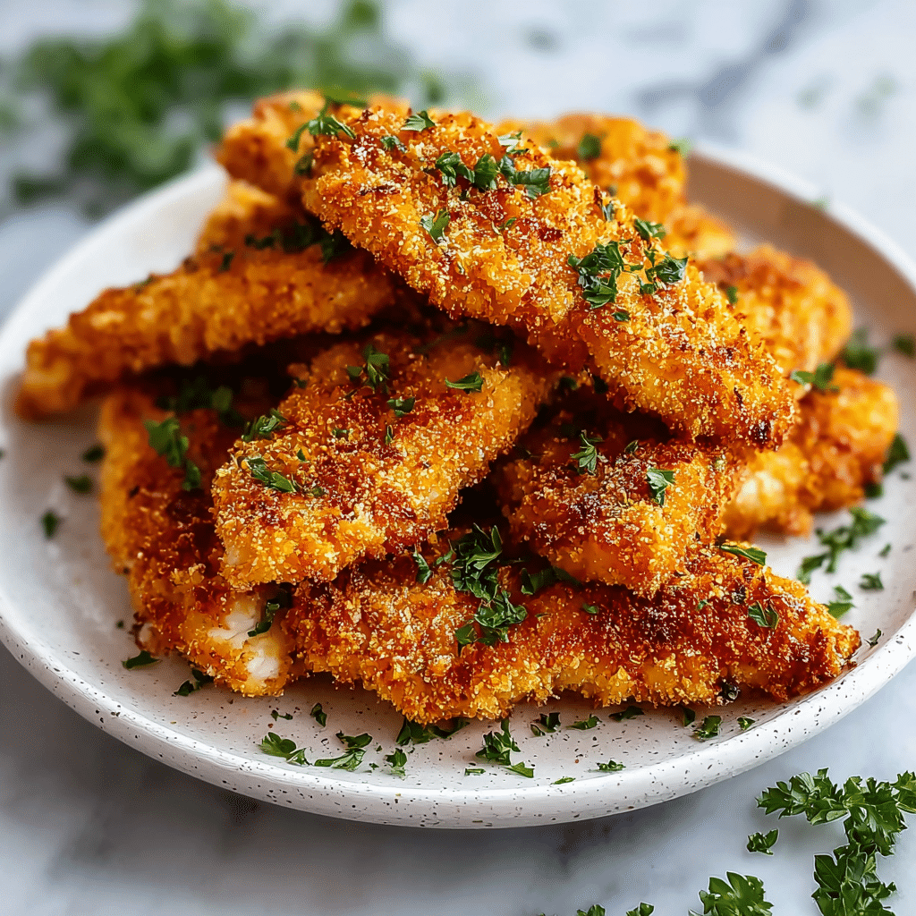 Crispy Baked Chicken Tenders Recipe - Recipe Image