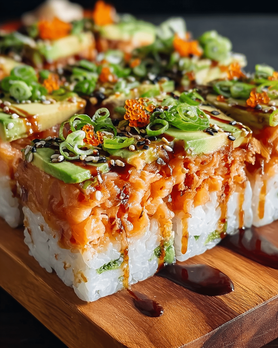 Spicy Salmon Sushi Bake Recipe
