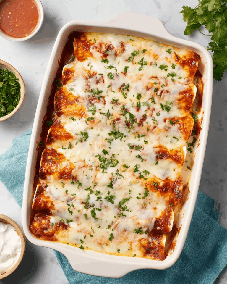 Small Batch Chicken Enchiladas Recipe