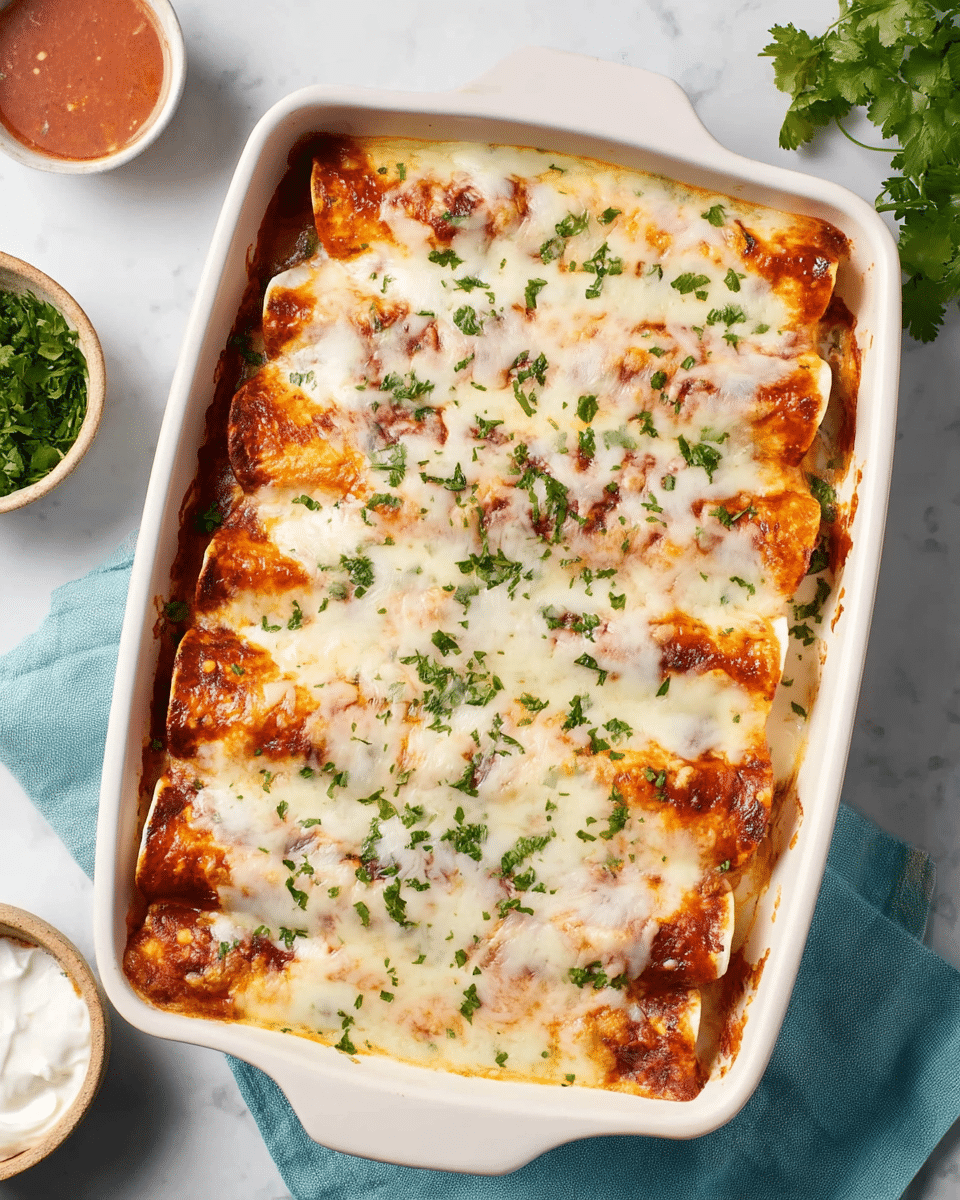 Small Batch Chicken Enchiladas Recipe