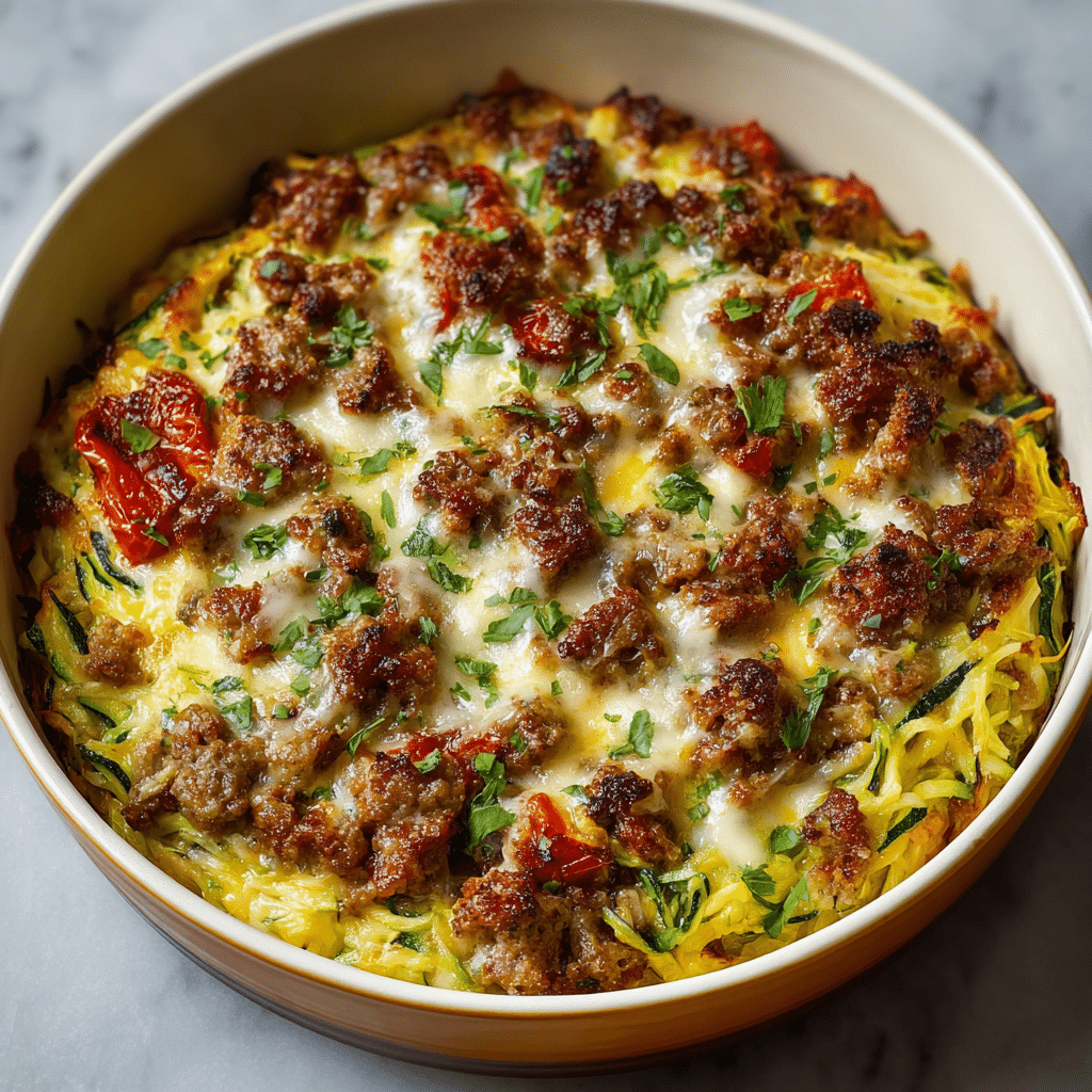 Zucchini Pizza Casserole Recipe - Recipe Image