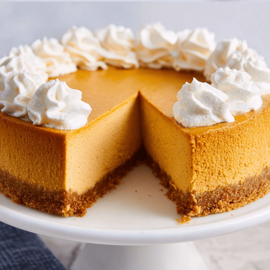 No Bake Pumpkin Pie Cheesecake Recipe - Recipe Image