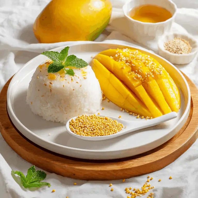 Mango Sticky Rice Recipe: Tropical Bliss with Coconut Milk & Ripe Mangoes