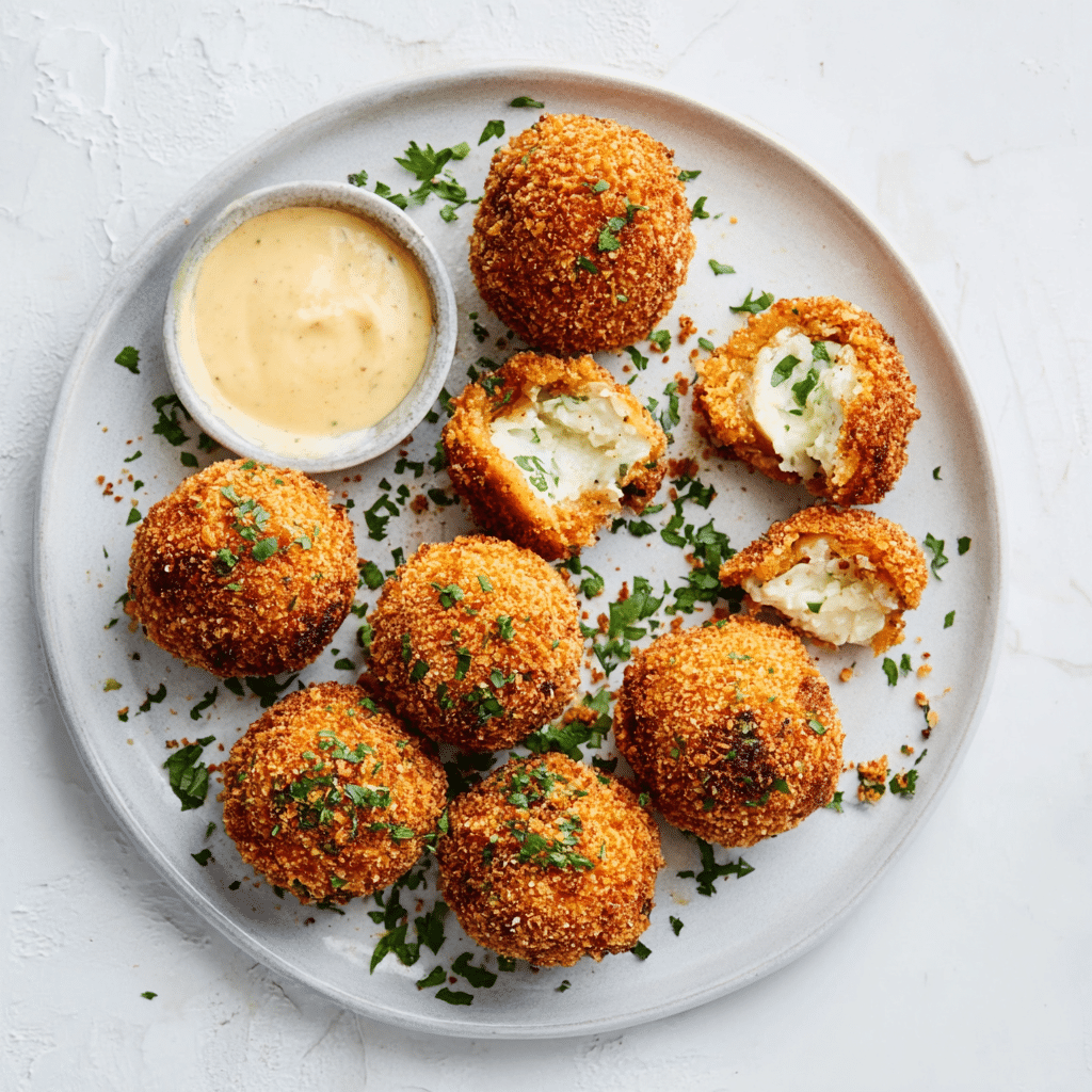 Crispy Oven Fried Garlic Mushrooms Recipe - Recipe Image