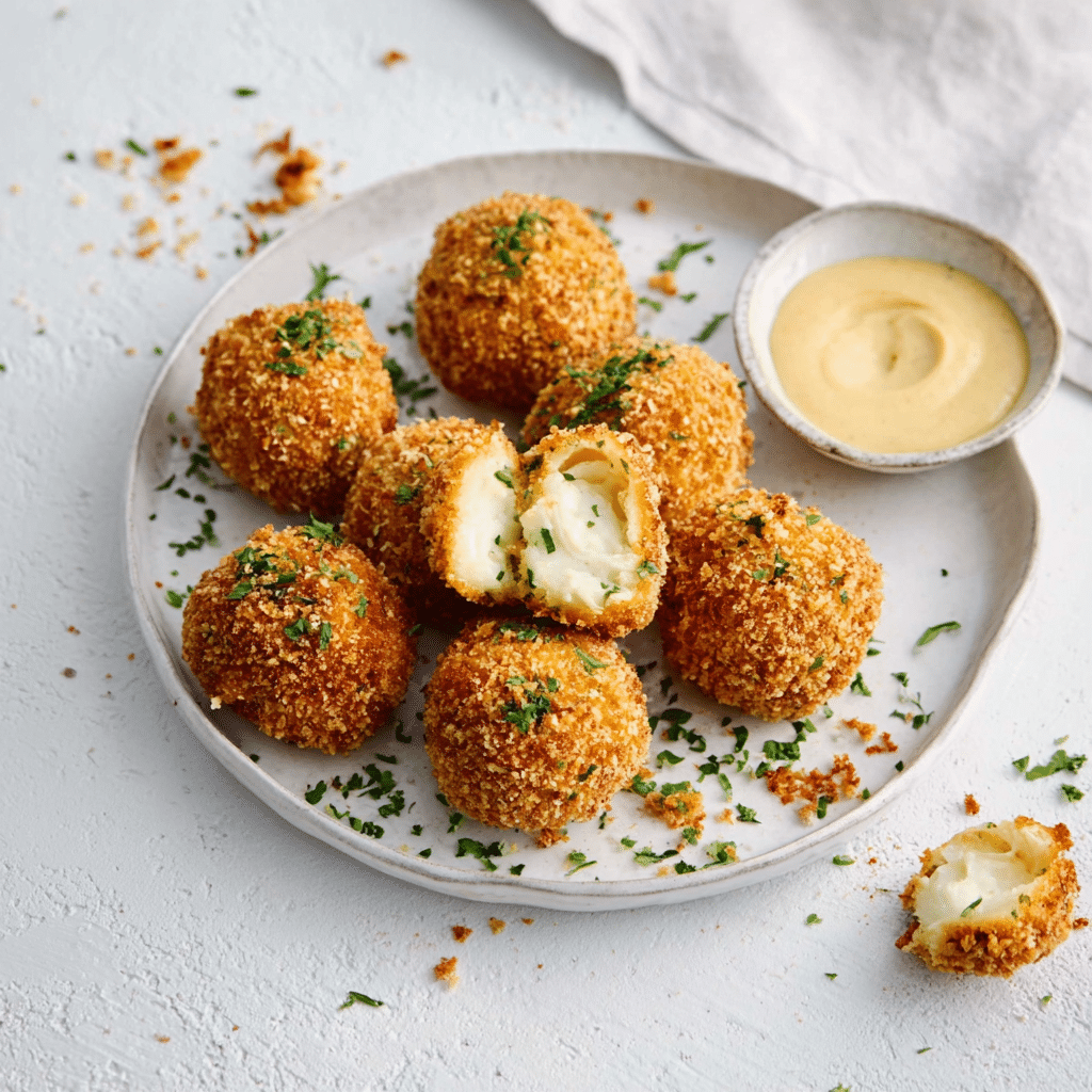 Crispy Oven Fried Garlic Mushrooms Recipe - Recipe Image
