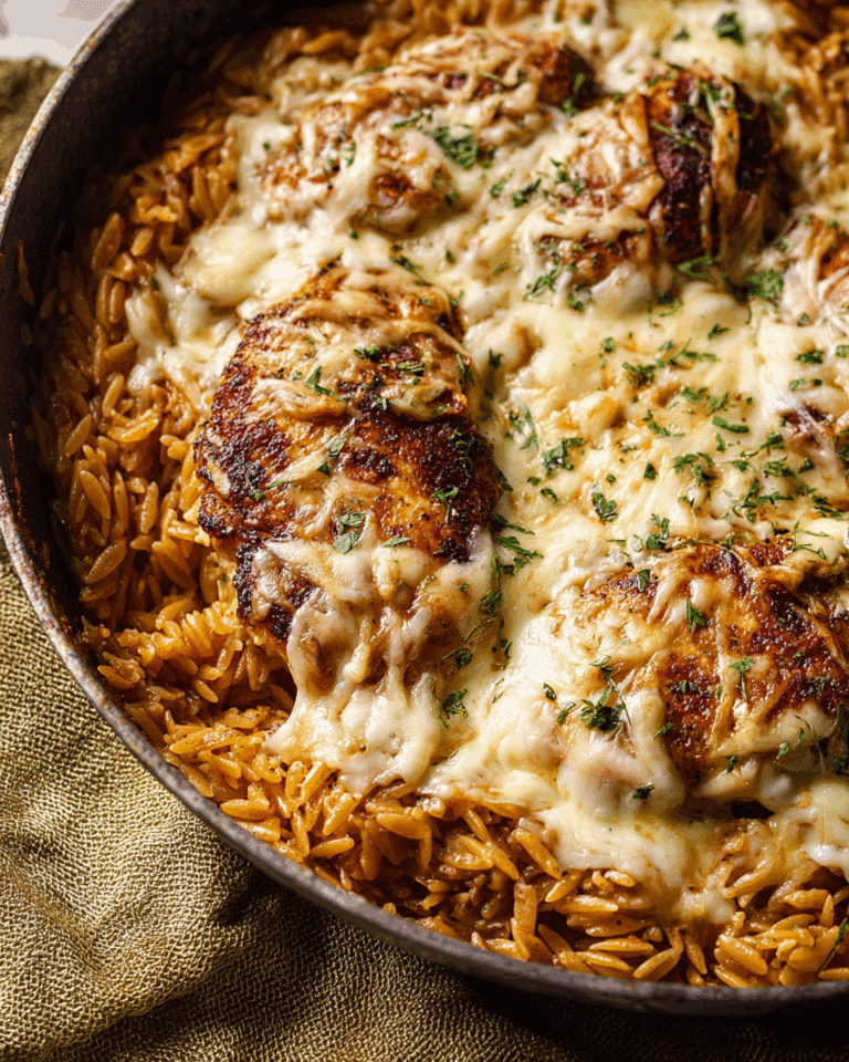 French Onion Chicken and Rice Bake Recipe