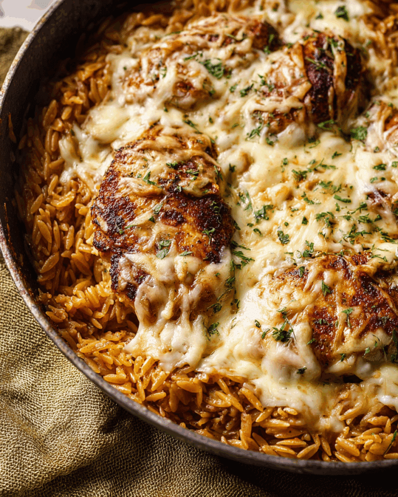 French Onion Chicken and Rice Bake Recipe