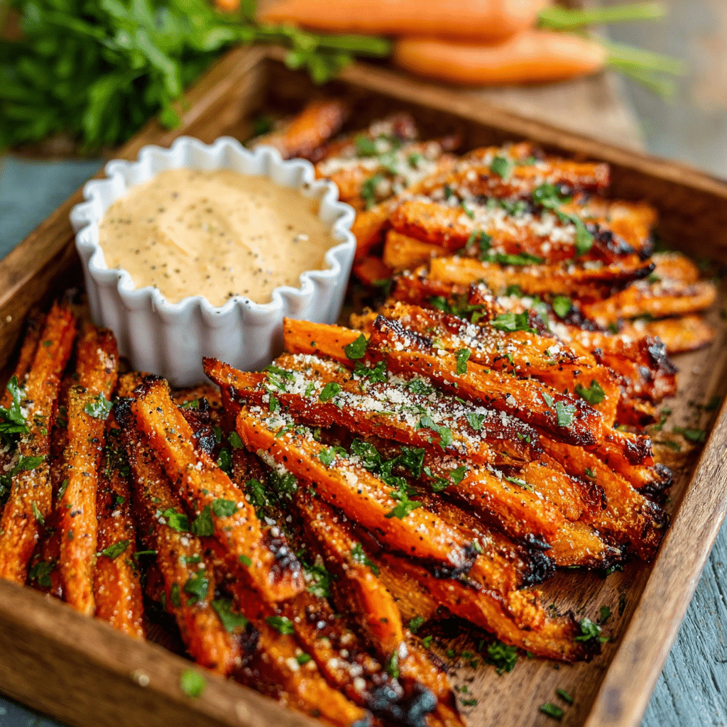 PARMESAN ROASTED CARROT FRIES Recipe - Recipe Image