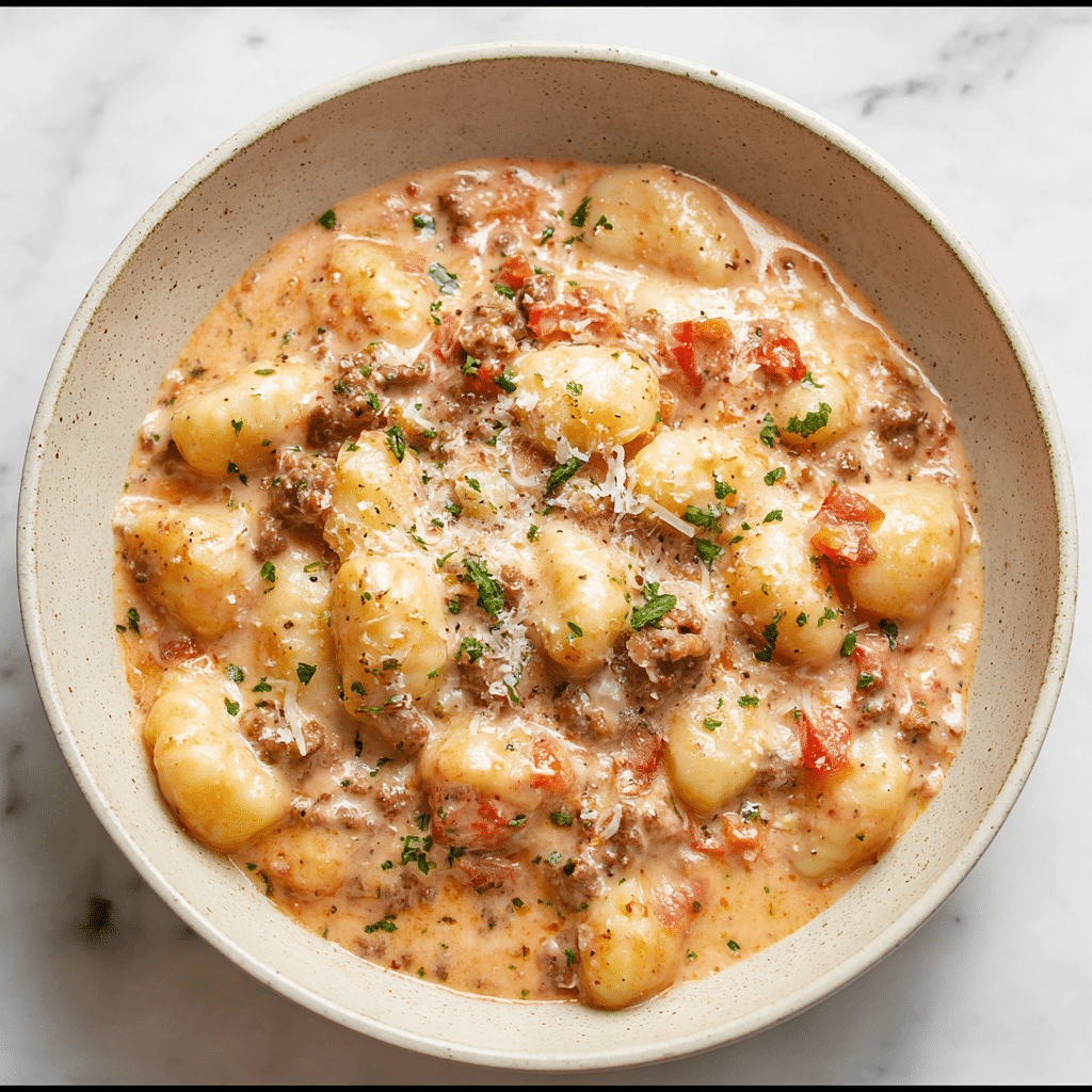 Ground Beef Gnocchi Recipe - Recipe Image