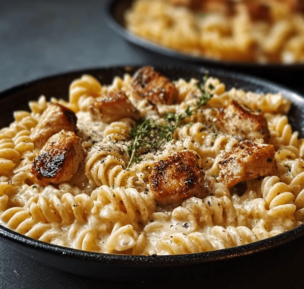 Creamy Pepper Jack Chicken & Sausage Pasta Skillet Recipe