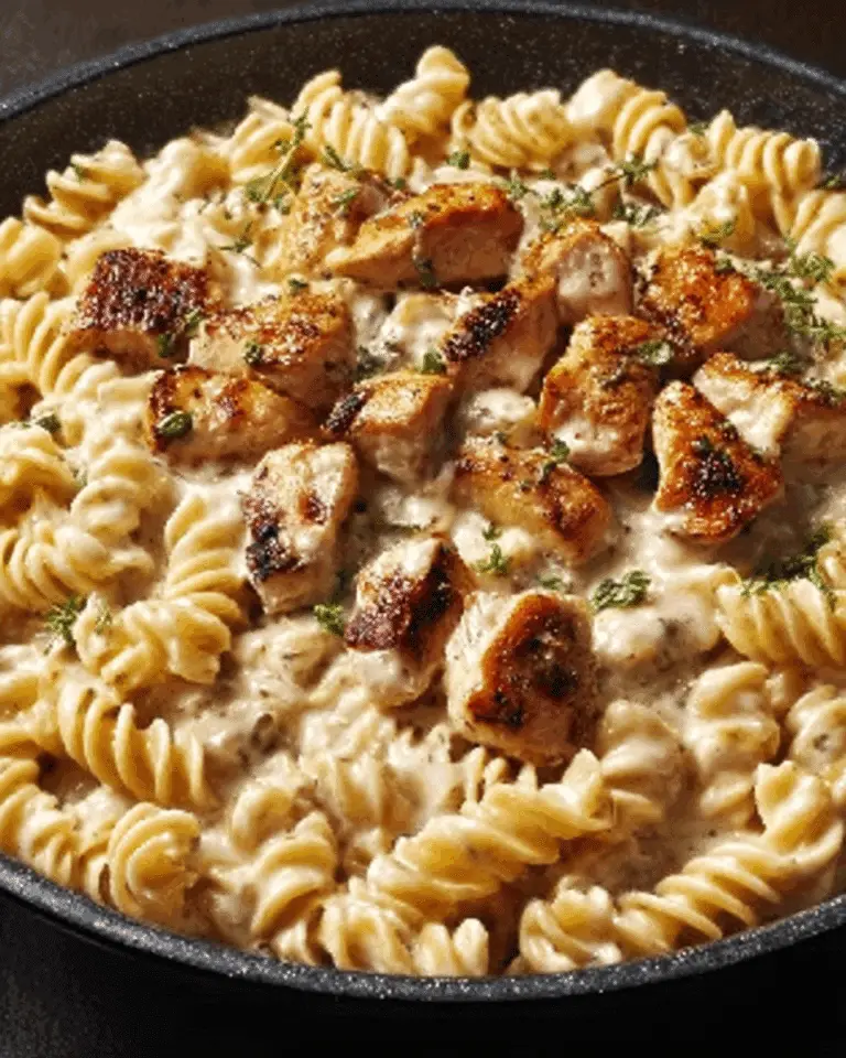 Creamy Pepper Jack Chicken & Sausage Pasta Skillet Recipe