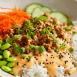 Ground Turkey Rice Bowls with Bang Bang Sauce Recipe