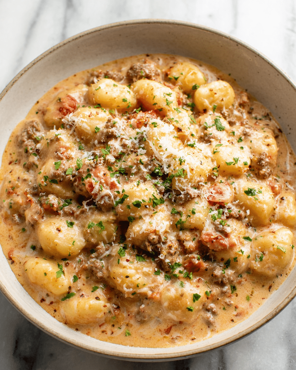 Ground Beef Gnocchi Recipe