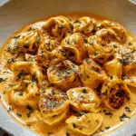 CAJUN CHICKEN TORTELLINI WITH GARLIC SAUCE Recipe
