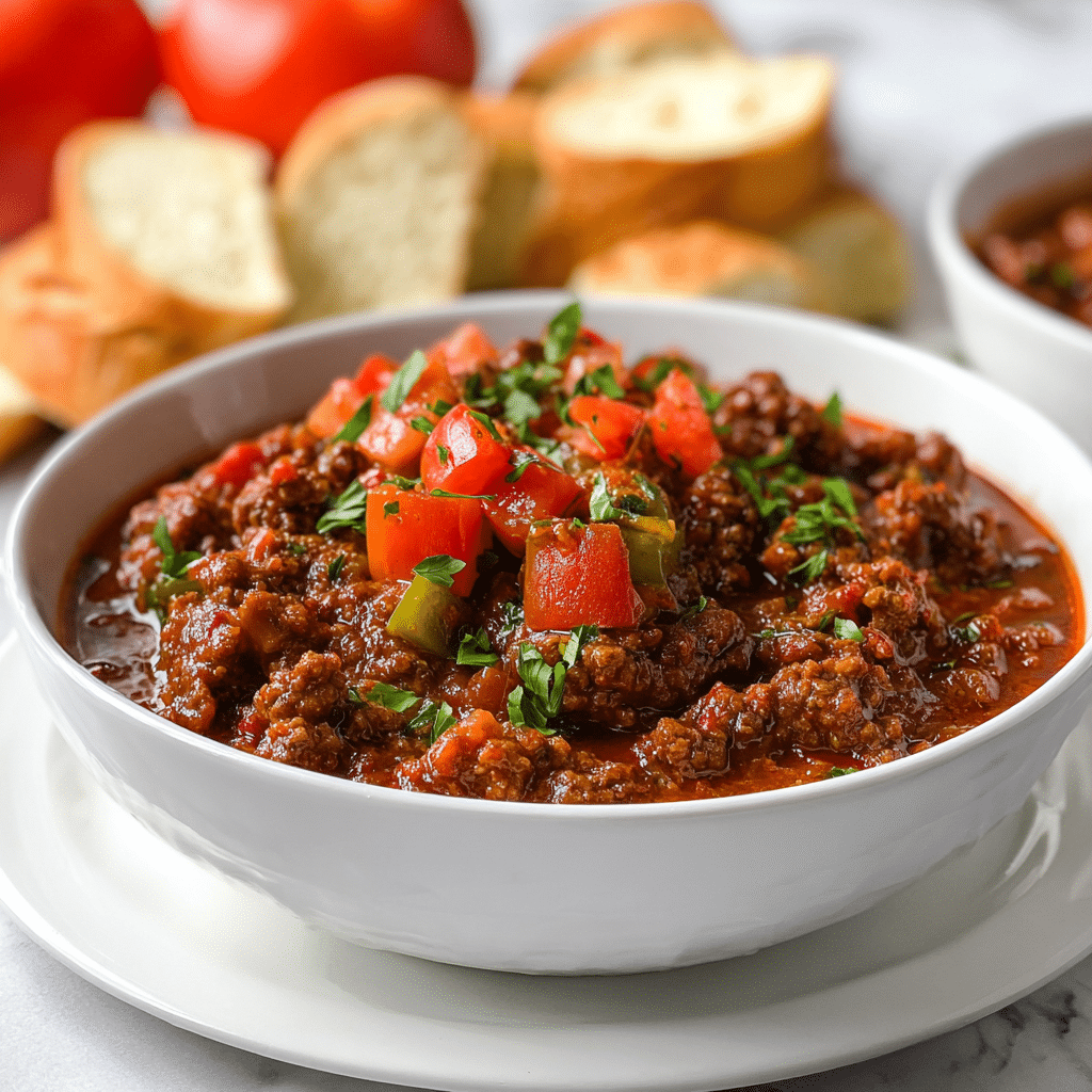 Italian Chili with Sausage (Easy One Pot Recipe) Recipe - Recipe Image