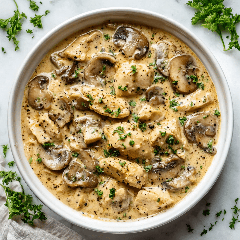 Slow Cooker Chicken Stroganoff Recipe - Recipe Image