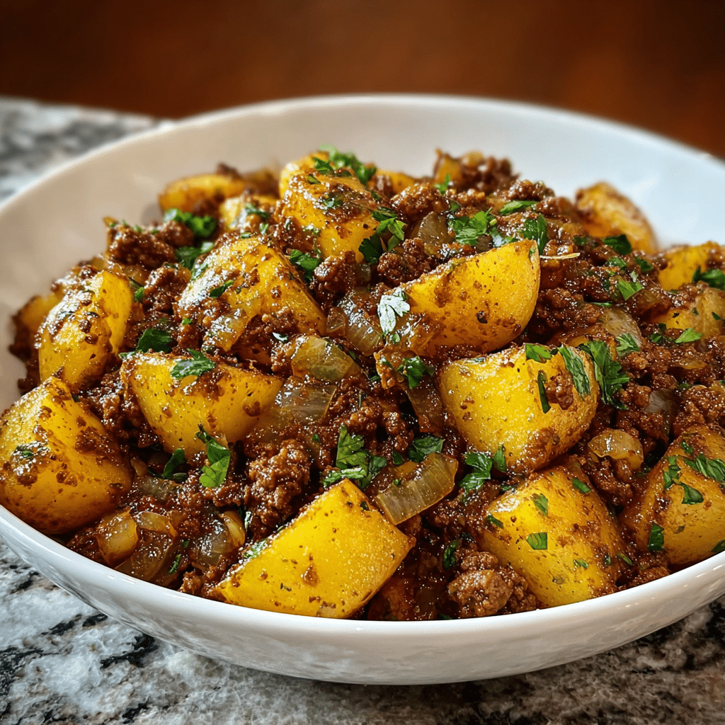 Ground Beef Potato Skillet Recipe - Recipe Image