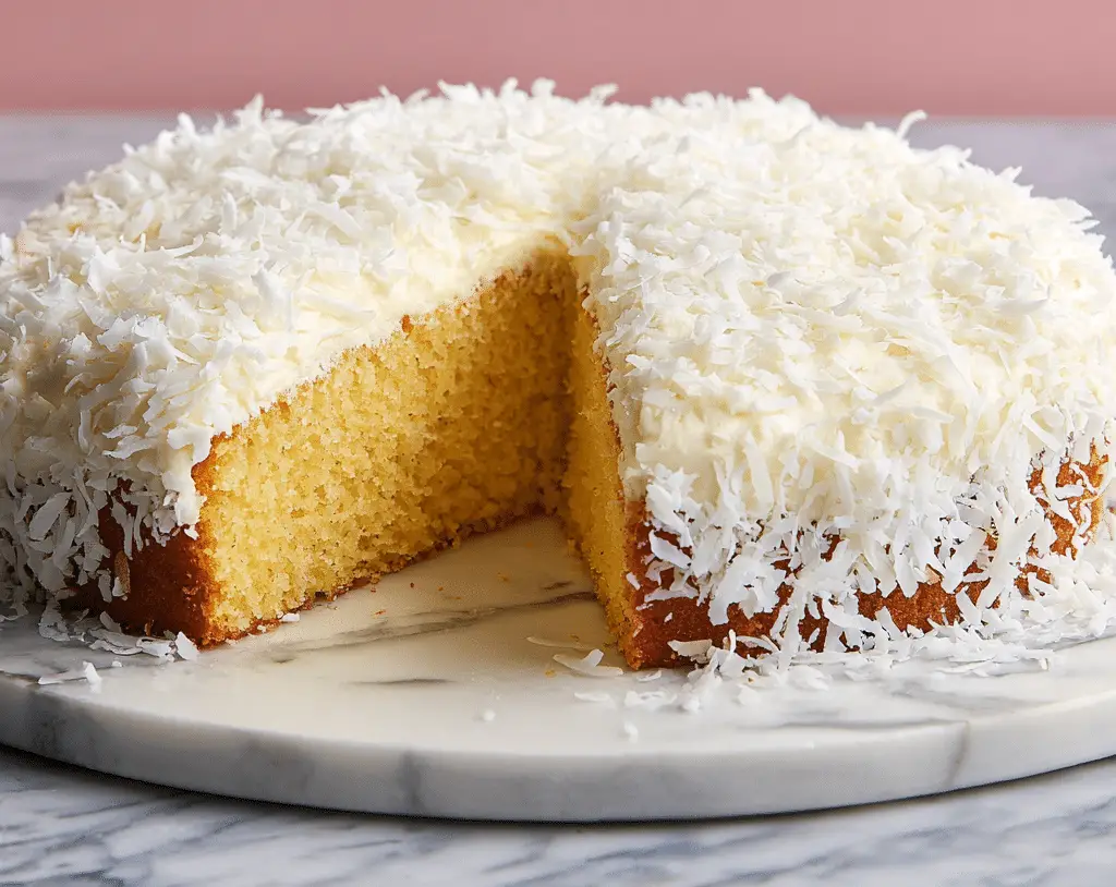 Delicious Creamy Coconut Cake Recipe