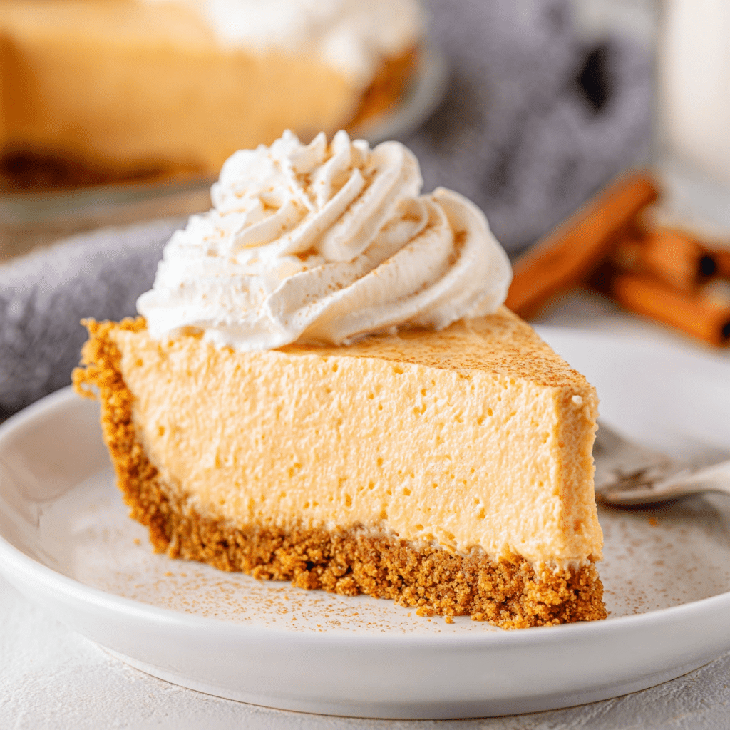 No Bake Pumpkin Pie Recipe - Recipe Image