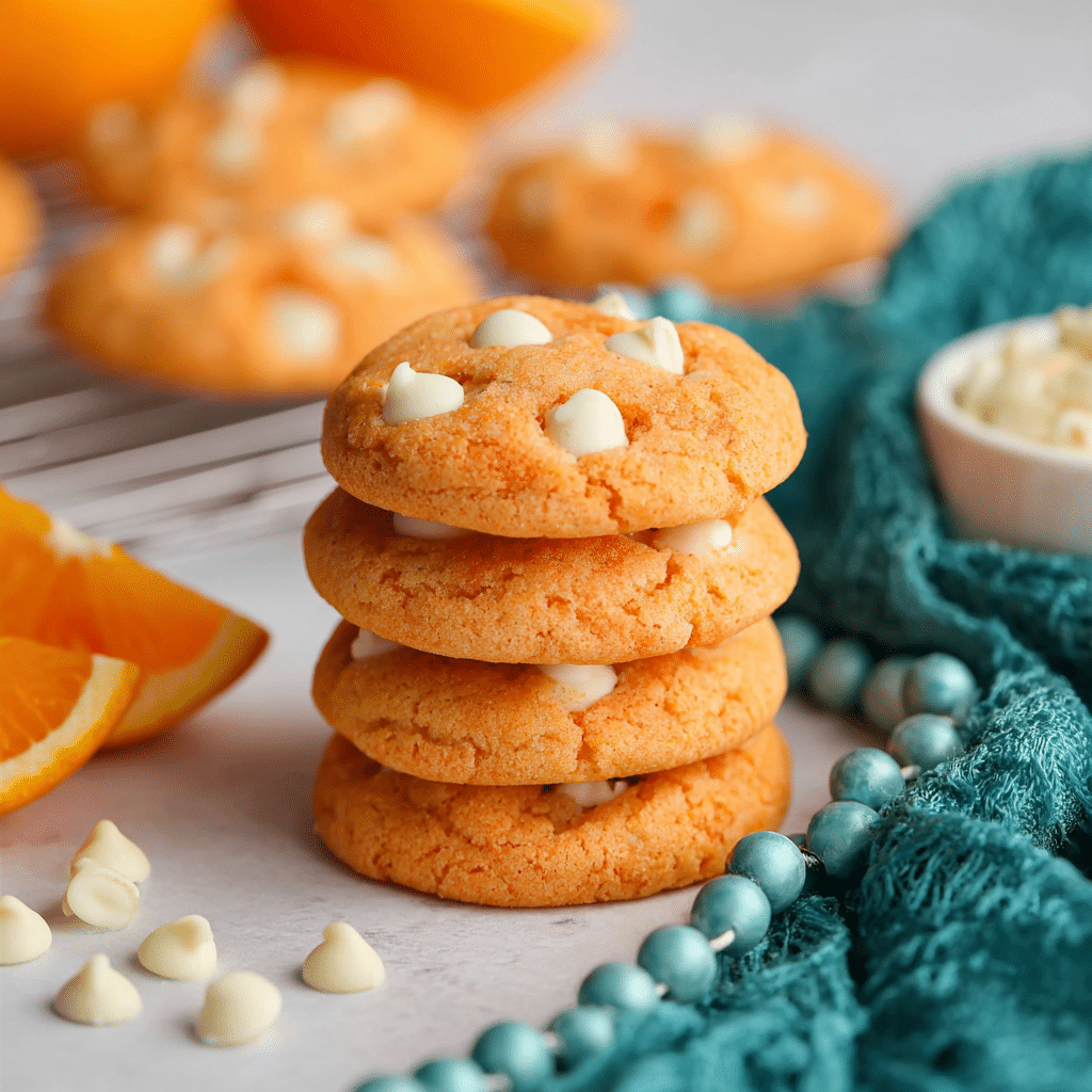 Soft and Chewy Creamsicle Orange Cookies Recipe - Recipe Image