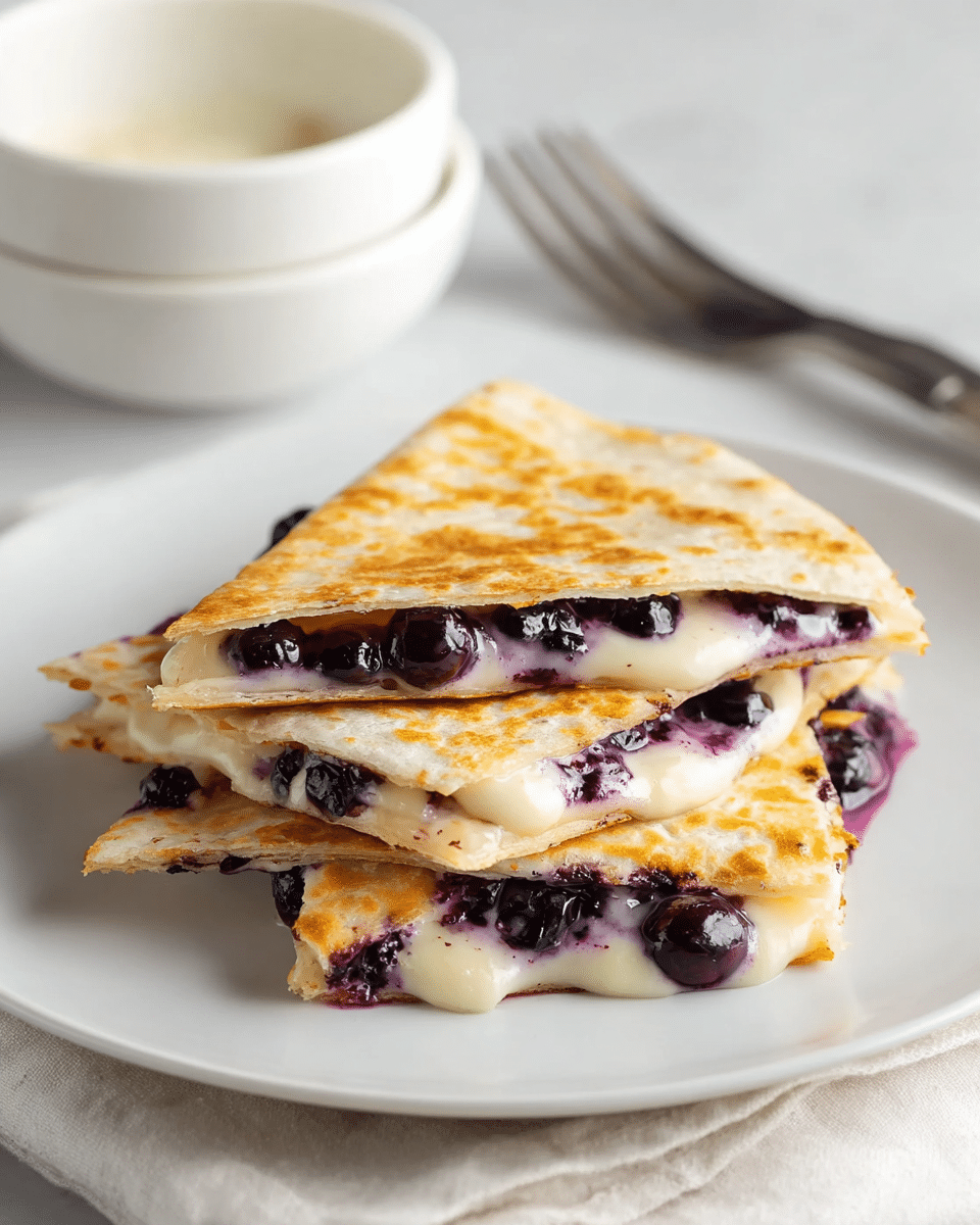 Blueberry Breakfast Quesadilla Recipe