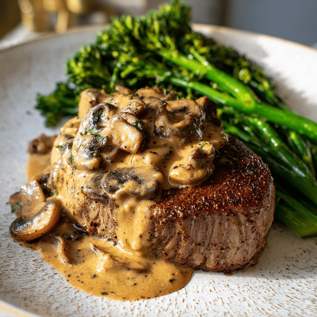 Cheesecake Factory Steak Diane Recipe - Recipe Image