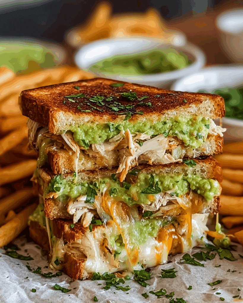 quick and easy chicken avocado melt sandwich recipe