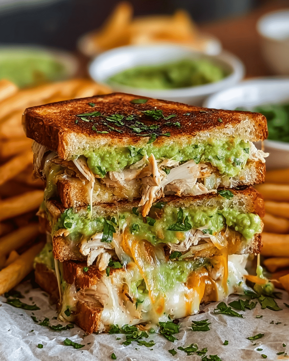 quick and easy chicken avocado melt sandwich recipe
