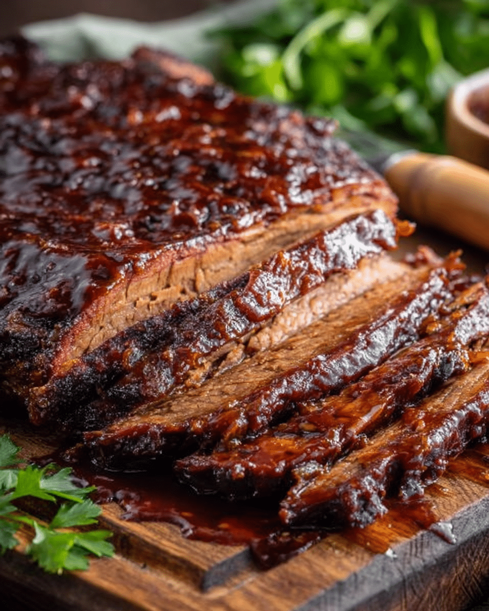 Slow Cooker BBQ Brisket Recipe