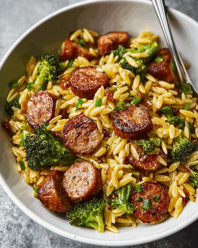 Chicken Sausage and Broccoli Orzo: A Delicious Recipe! Recipe