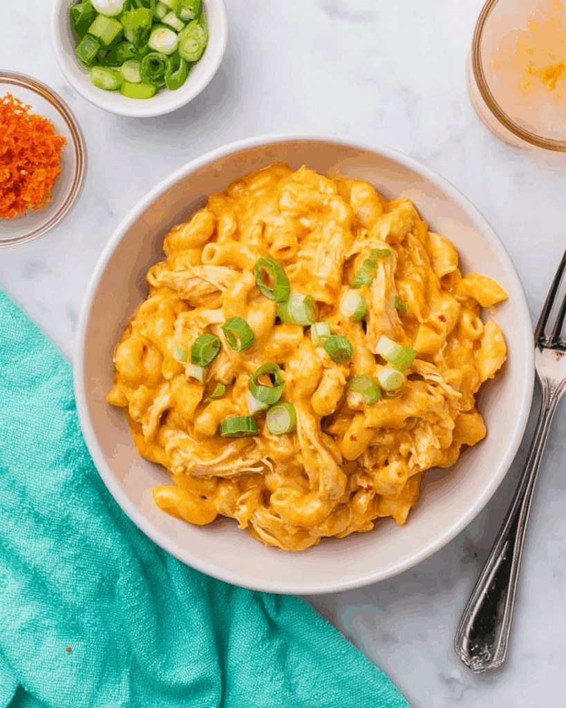 Slow Cooker Buffalo Chicken Mac & Cheese Recipe
