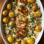 Chicken and Potatoes with Dijon Cream Sauce Recipe
