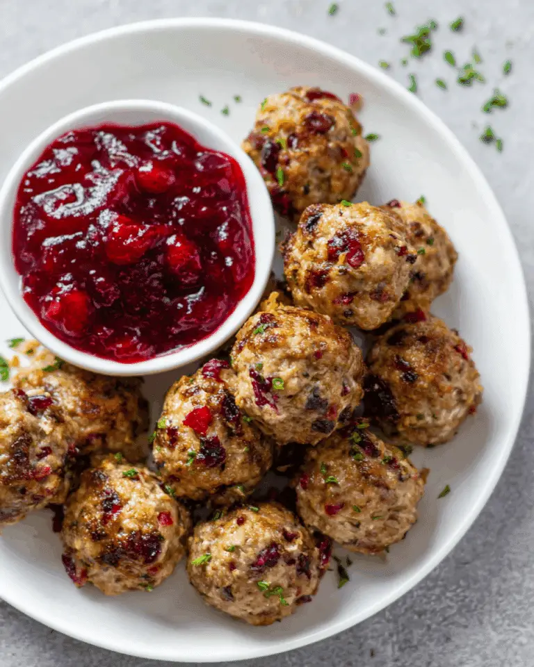 Turkey and Stuffing Meatballs Recipe