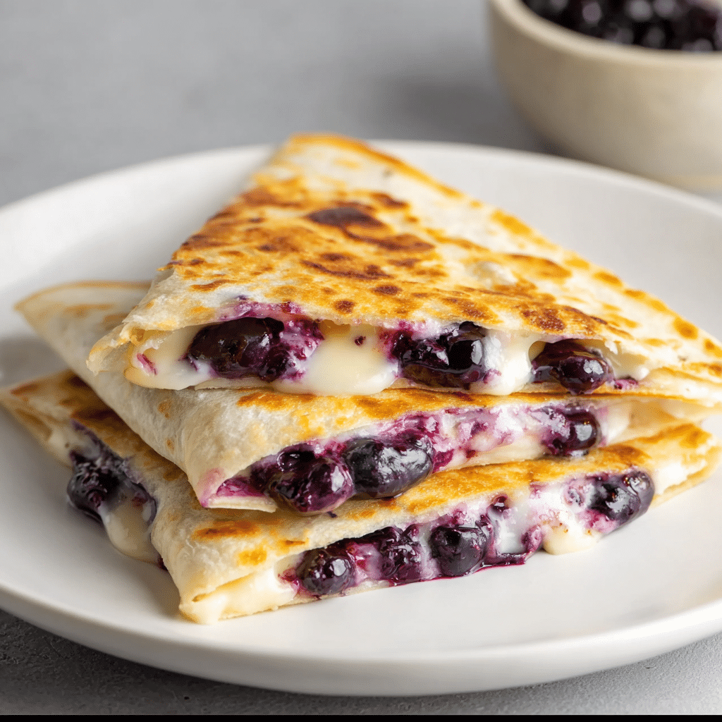 Blueberry Breakfast Quesadilla Recipe