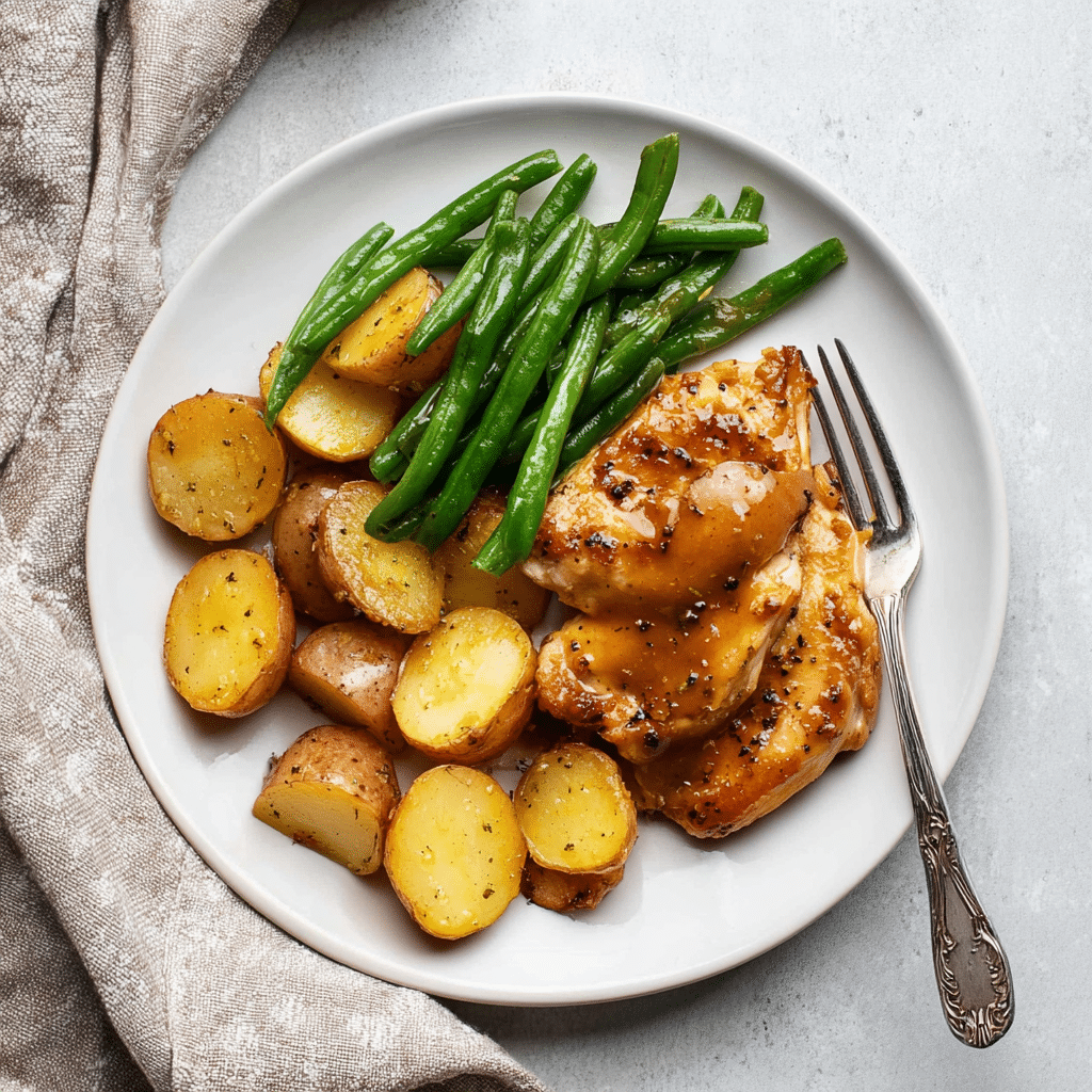 Slow Cooker Chicken Potatoes & Green Beans Recipe - Recipe Image