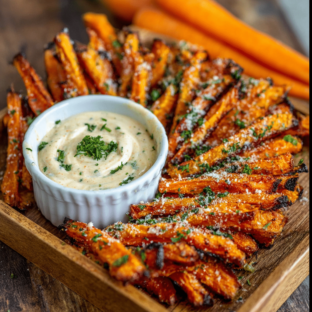 PARMESAN ROASTED CARROT FRIES Recipe - Recipe Image