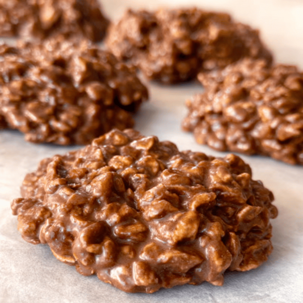 No-Bake Chocolate Oatmeal Cookies Recipe - Recipe Image