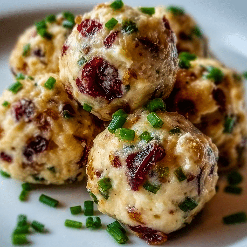 Cranberry Turkey Stuffing Balls Recipe - Recipe Image