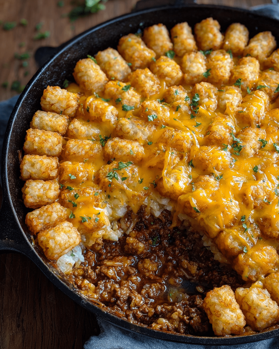 Sloppy Joe Tater Tot Casserole for Dinner Recipe