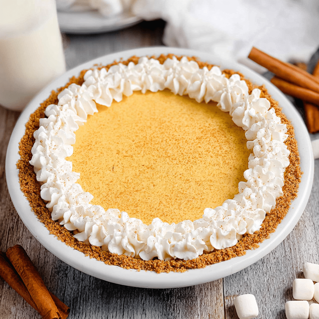 No Bake Pumpkin Pie Recipe - Recipe Image