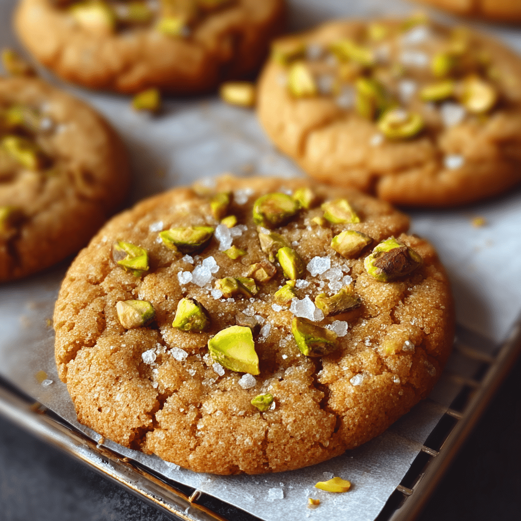 salted honey pistachio cookies Recipe - Recipe Image