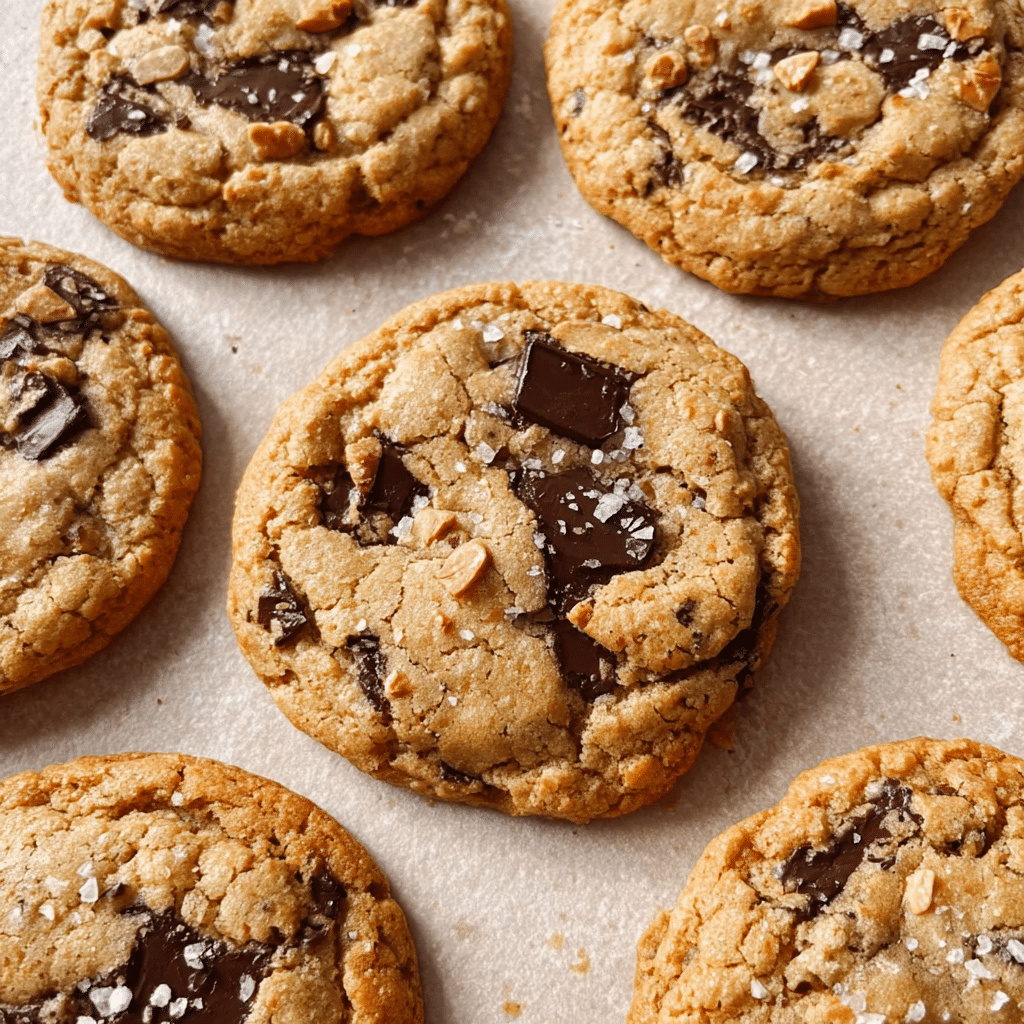 Salted Toffee Oatmeal Cookies Recipe - Recipe Image