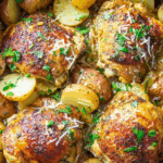 Slow Cooker Garlic Parmesan Chicken and Potatoes Recipe