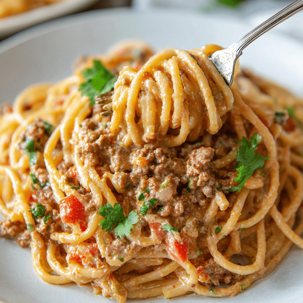 TACO SPAGHETTI: Recipe - Recipe Image