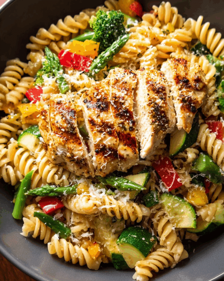 Teriyaki Chicken with Roasted Vegetable Pasta Recipe