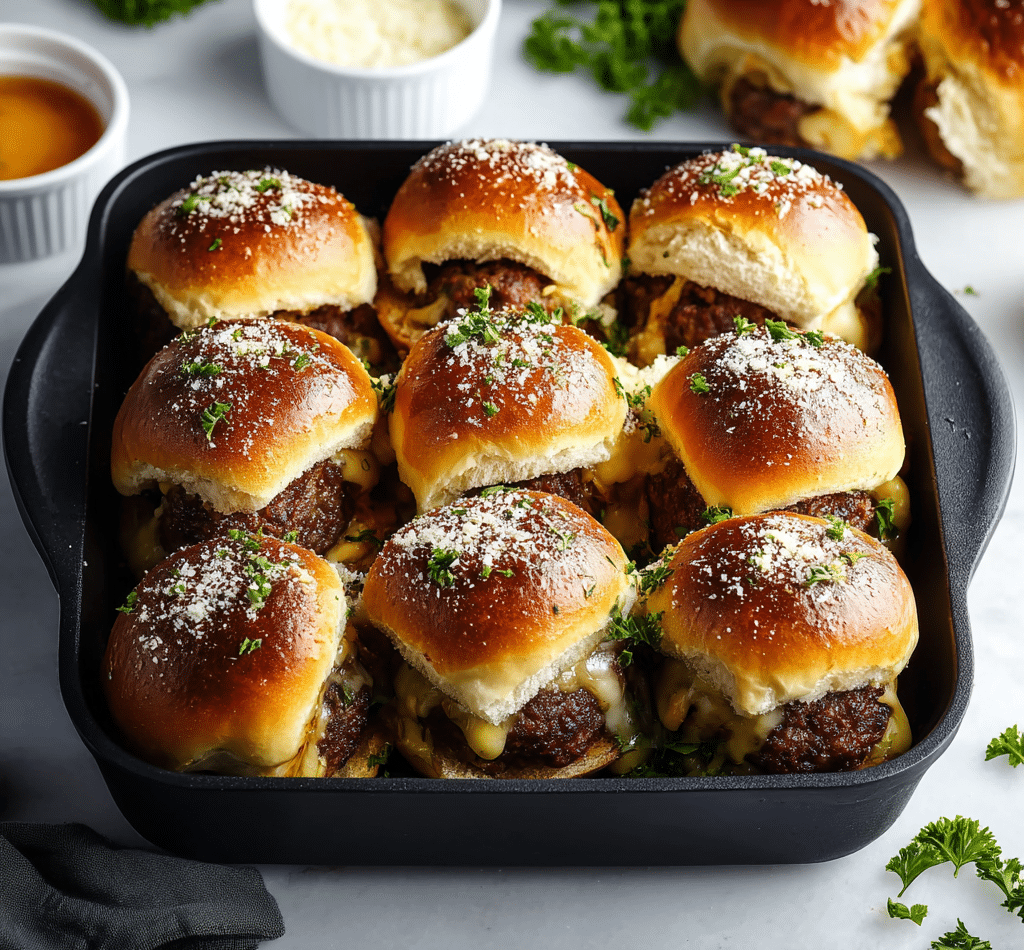 Irresistible Garlic Parmesan Cheeseburger Bombs Recipe