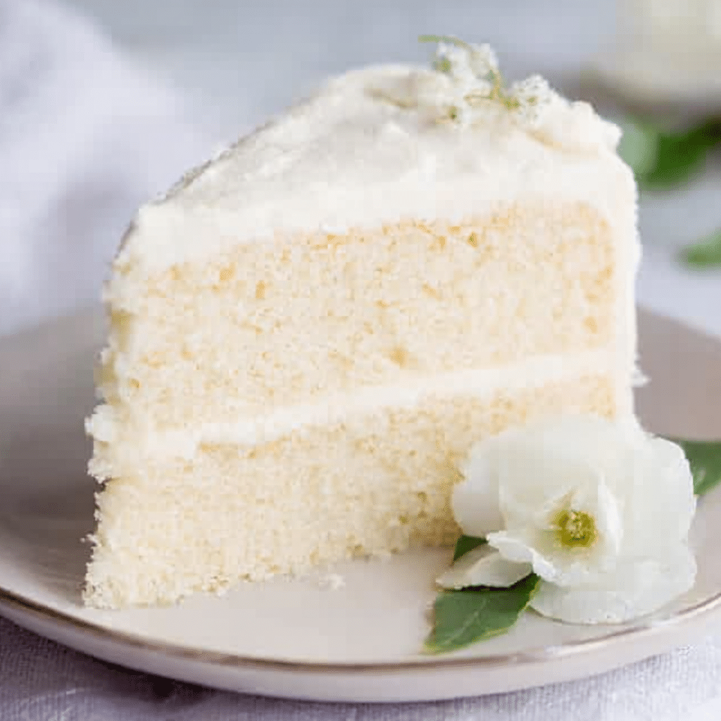on Cake with Whipped Vanilla Buttercream Recipe - Recipe Image